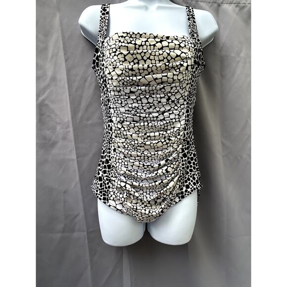 Calvin Klein Black Swimsuit Sz 10 - Picture 3 of 8